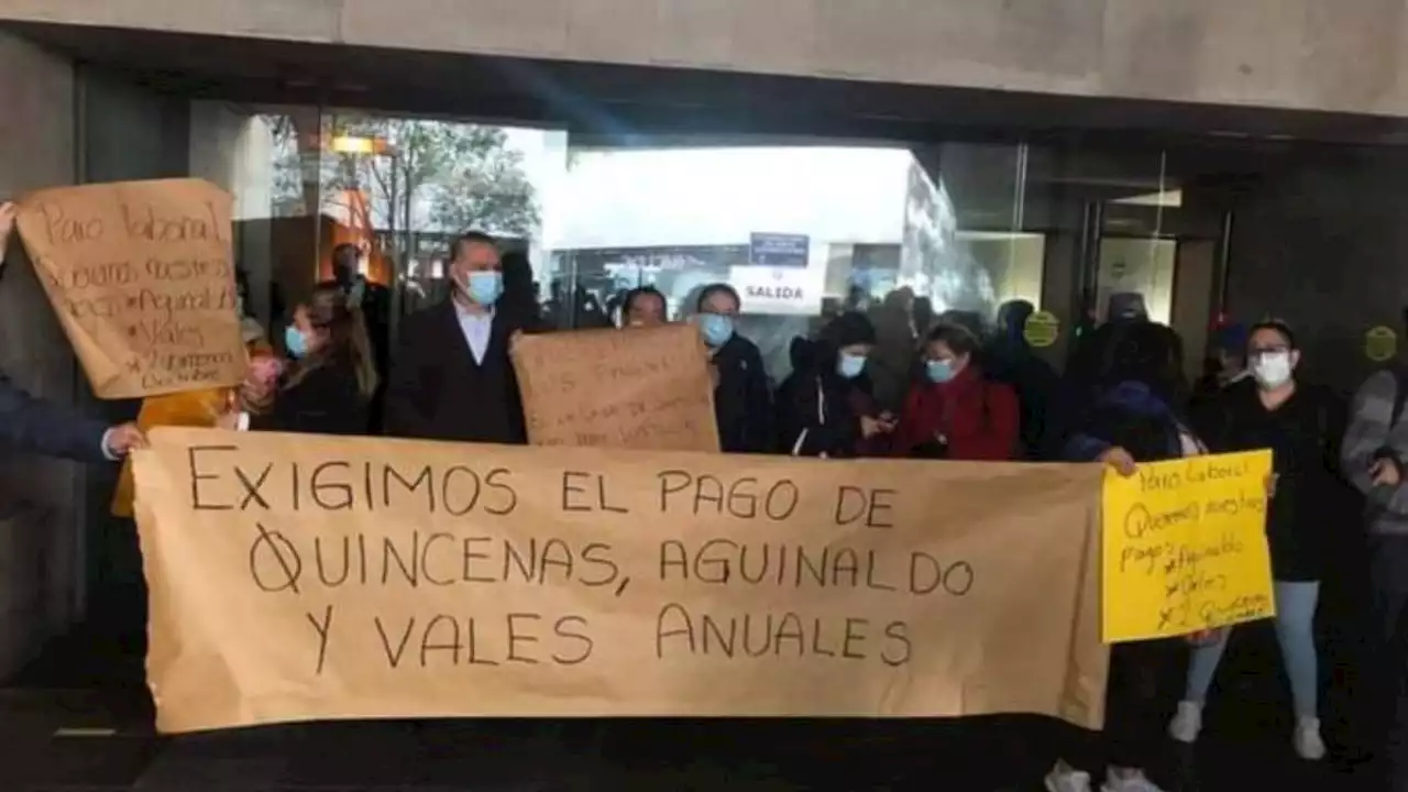 Trabajadores del TSJ de la CDMX realizan bloqueos en protesta por falta de pago de aguilando