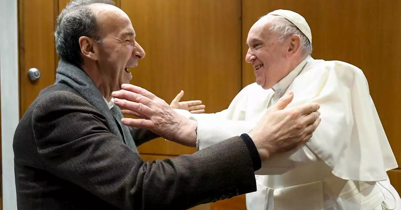 Roberto Benigni in Vaticano da Papa Francesco