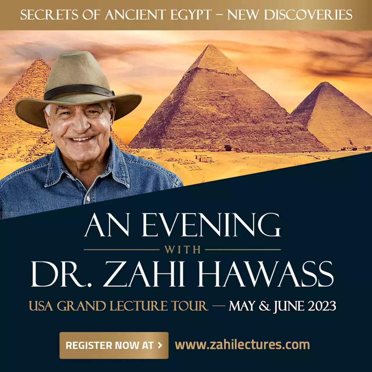 zahi hawass tour 2023