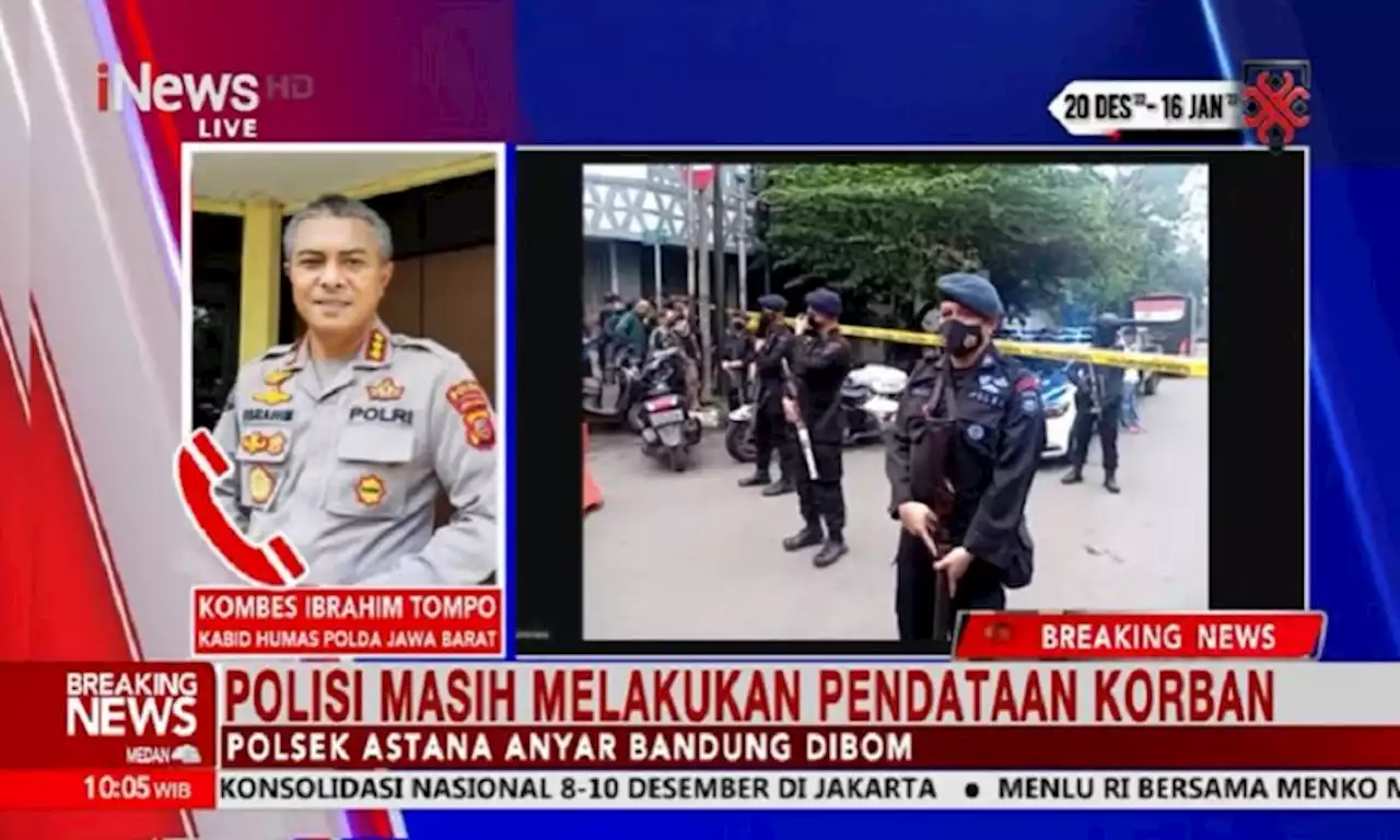 Bom Bunuh Diri di Polsek Astana Anyar Bandung Akibatkan 2 Tewas dan 8 Terluka