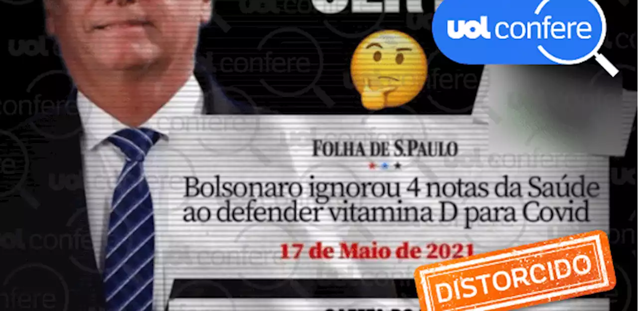 Não há provas que vitamina D ajuda a tratar covid; estudo é inconclusivo