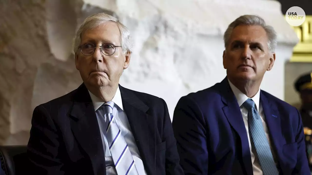 Family of deceased Jan. 6 police officer refuse to shake hands with GOP's McConnell, McCarthy