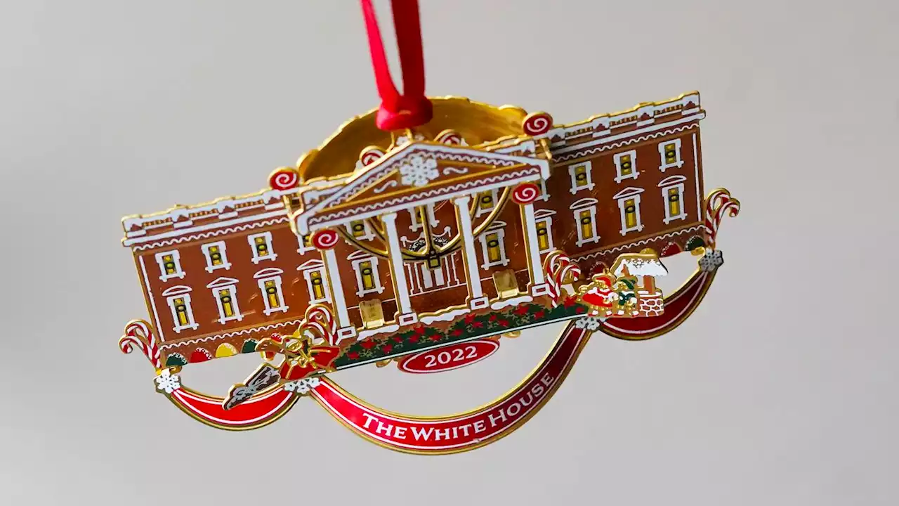 Christmas ornament honors gingerbread White House tradition