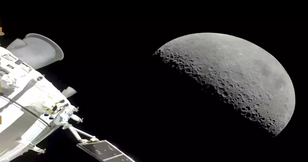 Watch: Artemis 1 Orion craft approaches cratered lunar surface in stunning flyby