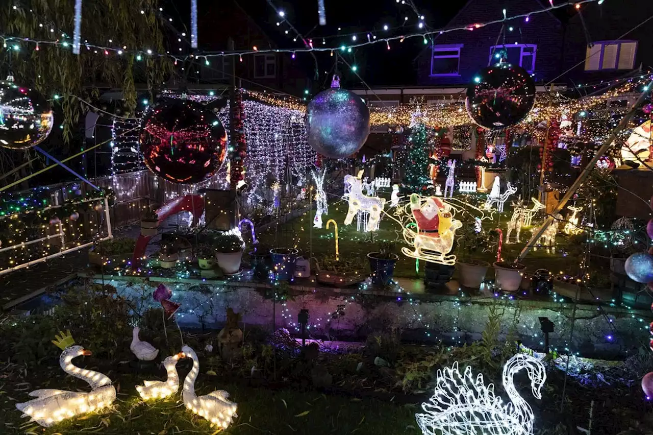 Electrician creates £10k 'Santa's garden' at his Yorkshire home - but he won't pay for the electricity