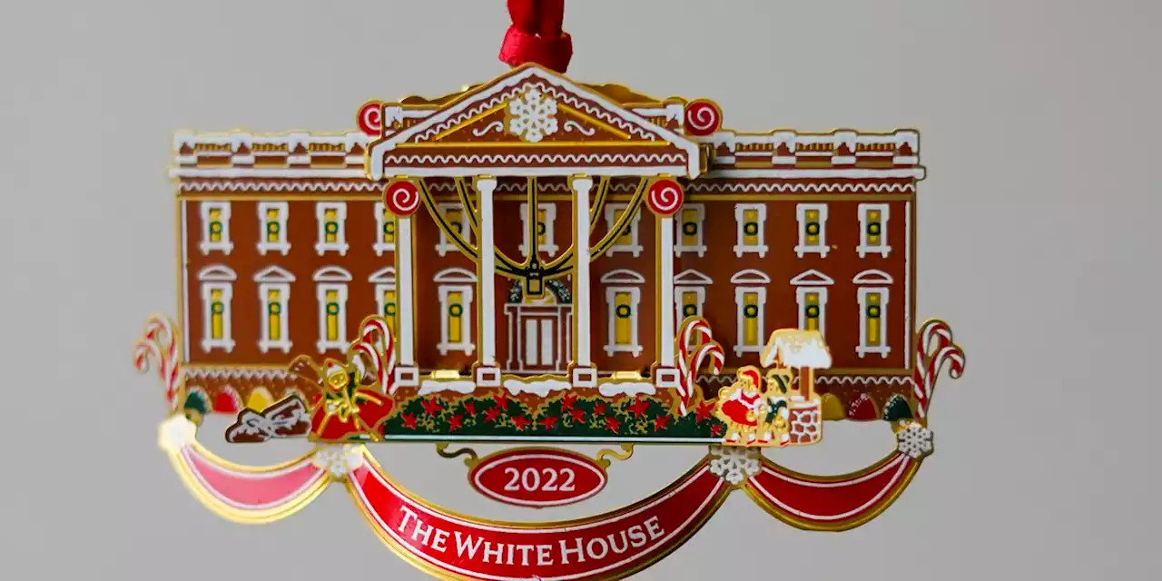 Christmas ornament honors gingerbread White House tradition