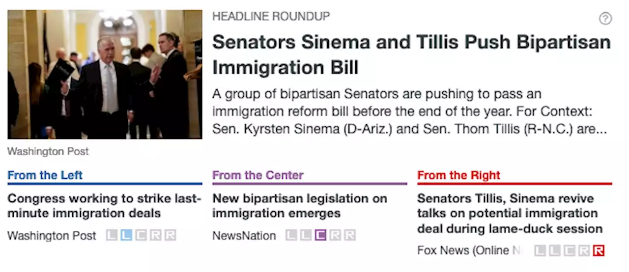 Senators Sinema and Tillis Push Bipartisan Immigration Bill