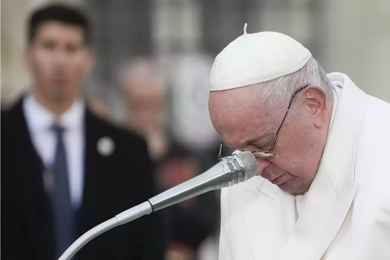 Pope weeps in Rome as he prays for peace in Ukraine