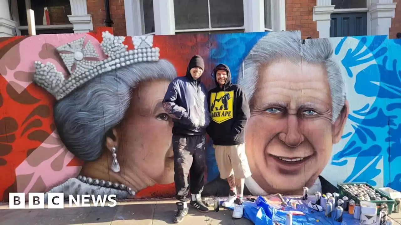 Northampton mural marks Queen Elizabeth II and King Charles III