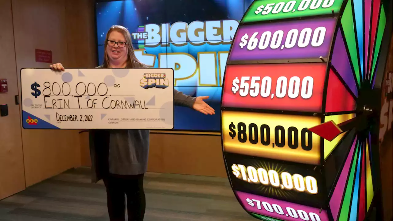 Cornwall, Ont. woman wins $800,000 lottery prize