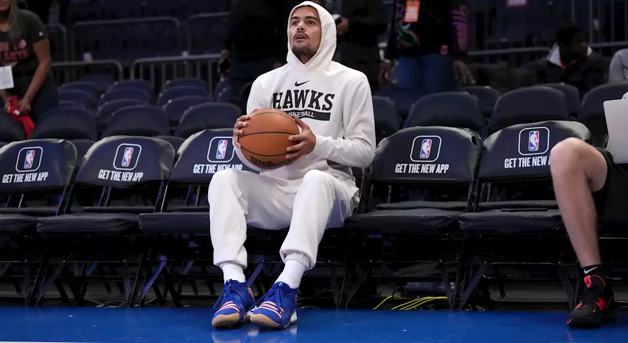 Hawks' Trae Young trolls Knicks with phrase on custom sneakers