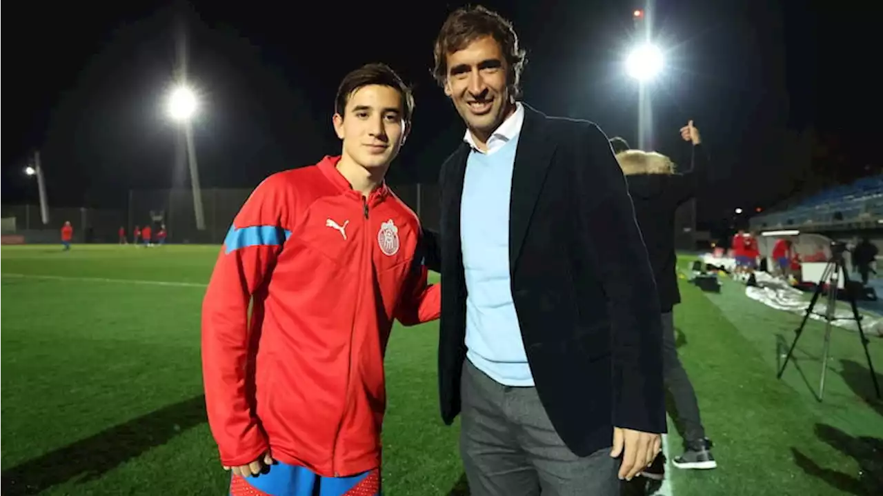 Chivas entrena en instalaciones del Real Madrid con Raúl González de invitado