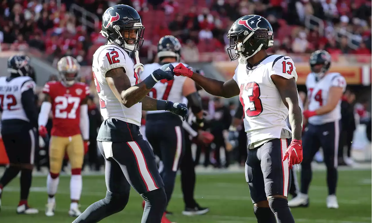 Texans’ top two receivers miss practice for second consecutive day