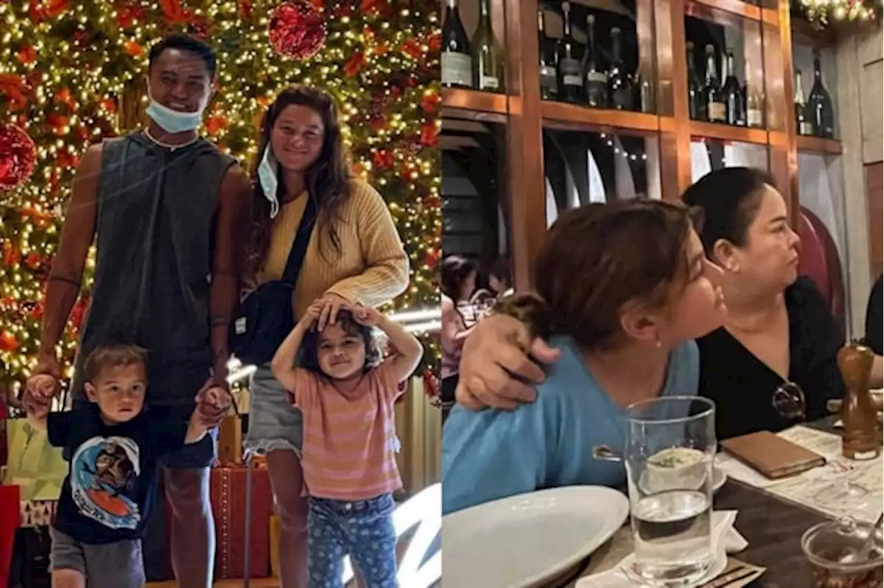 Andi Eigenmann, family in Manila for a quick visit; Ellie dines with grandma Jaclyn Jose