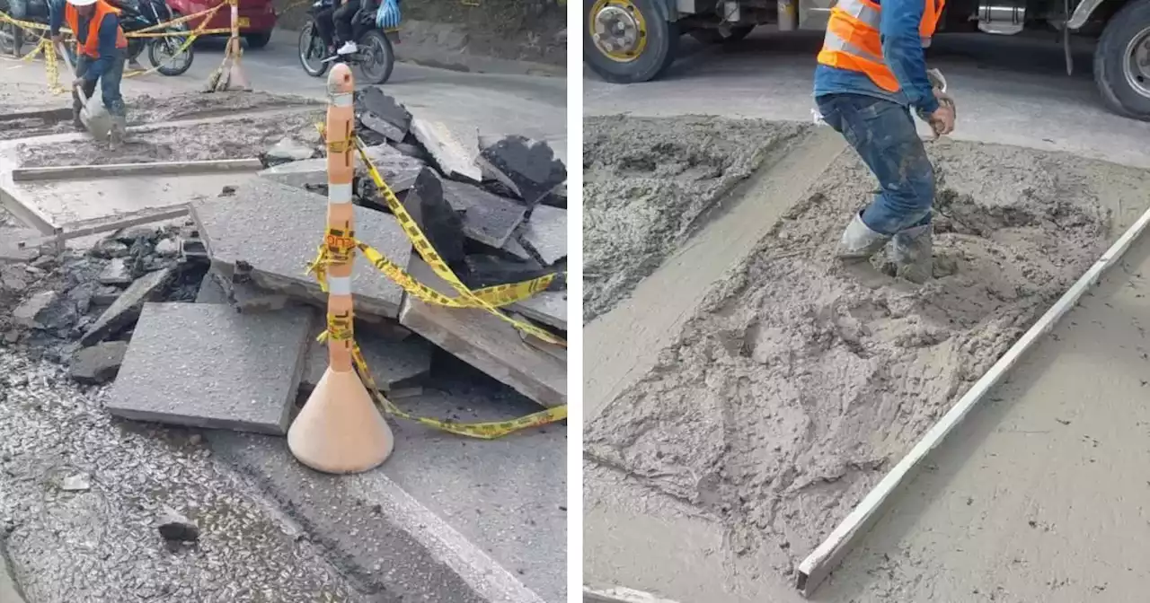 Contratista colapsó vía por obras en Piedecuesta: trancones infernales de hasta cuatro horas