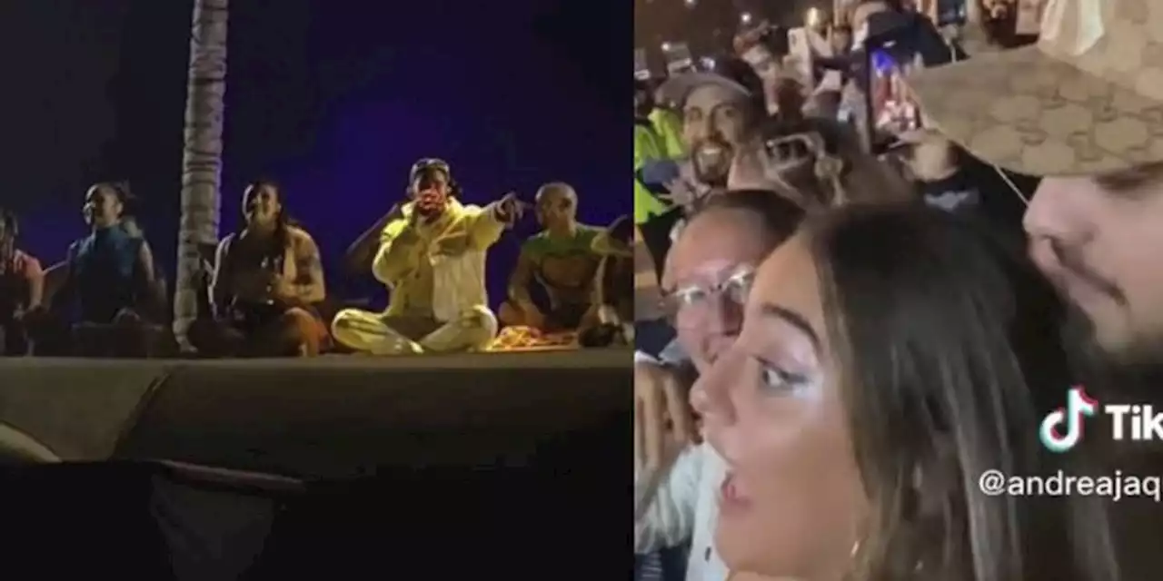 Bad Bunny bendice a pareja embarazada en concierto de Monterrey: 'Se tiene que llamar Benito'