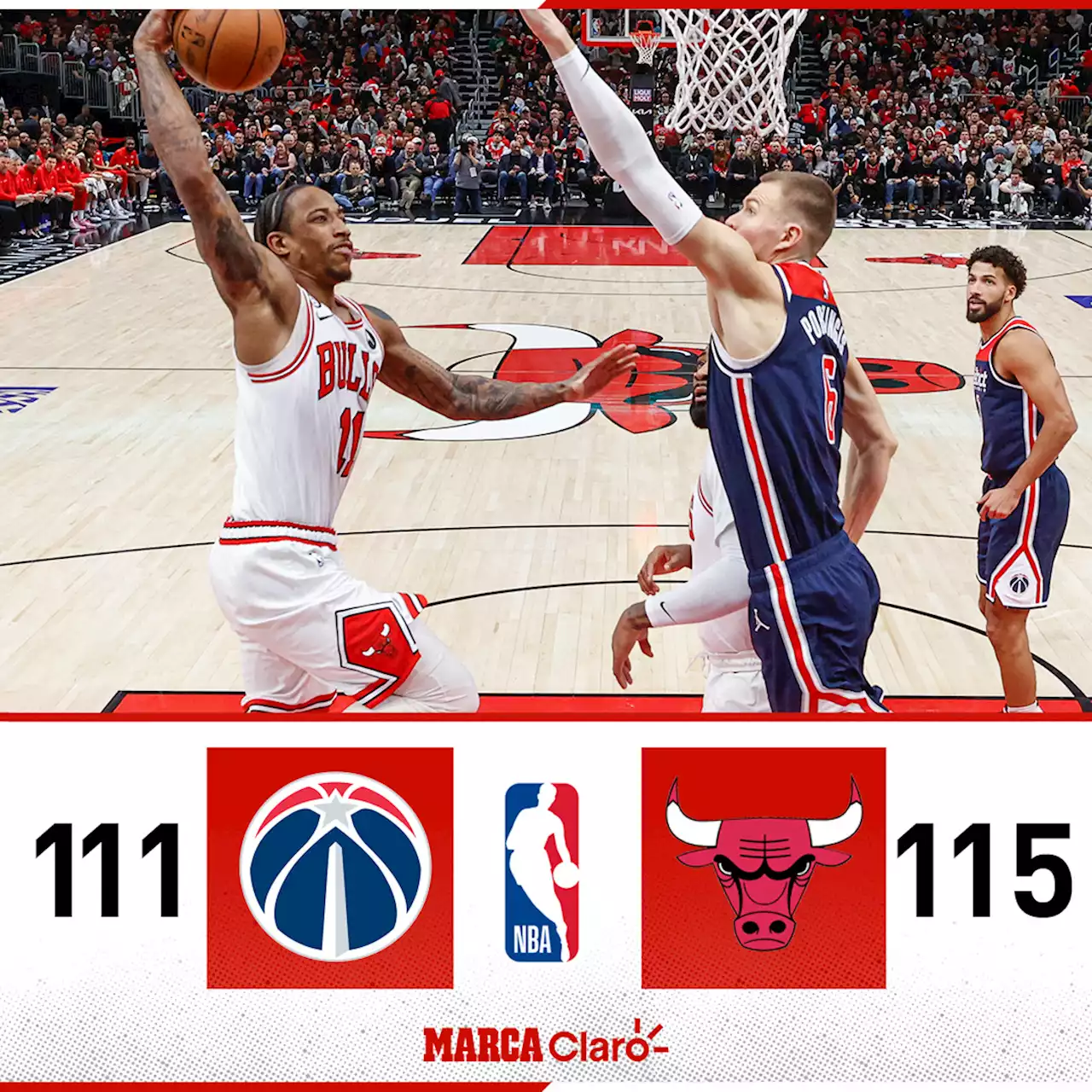 Los Bulls alargan la mala racha de Wizards y se llevan la victoria en Chicago