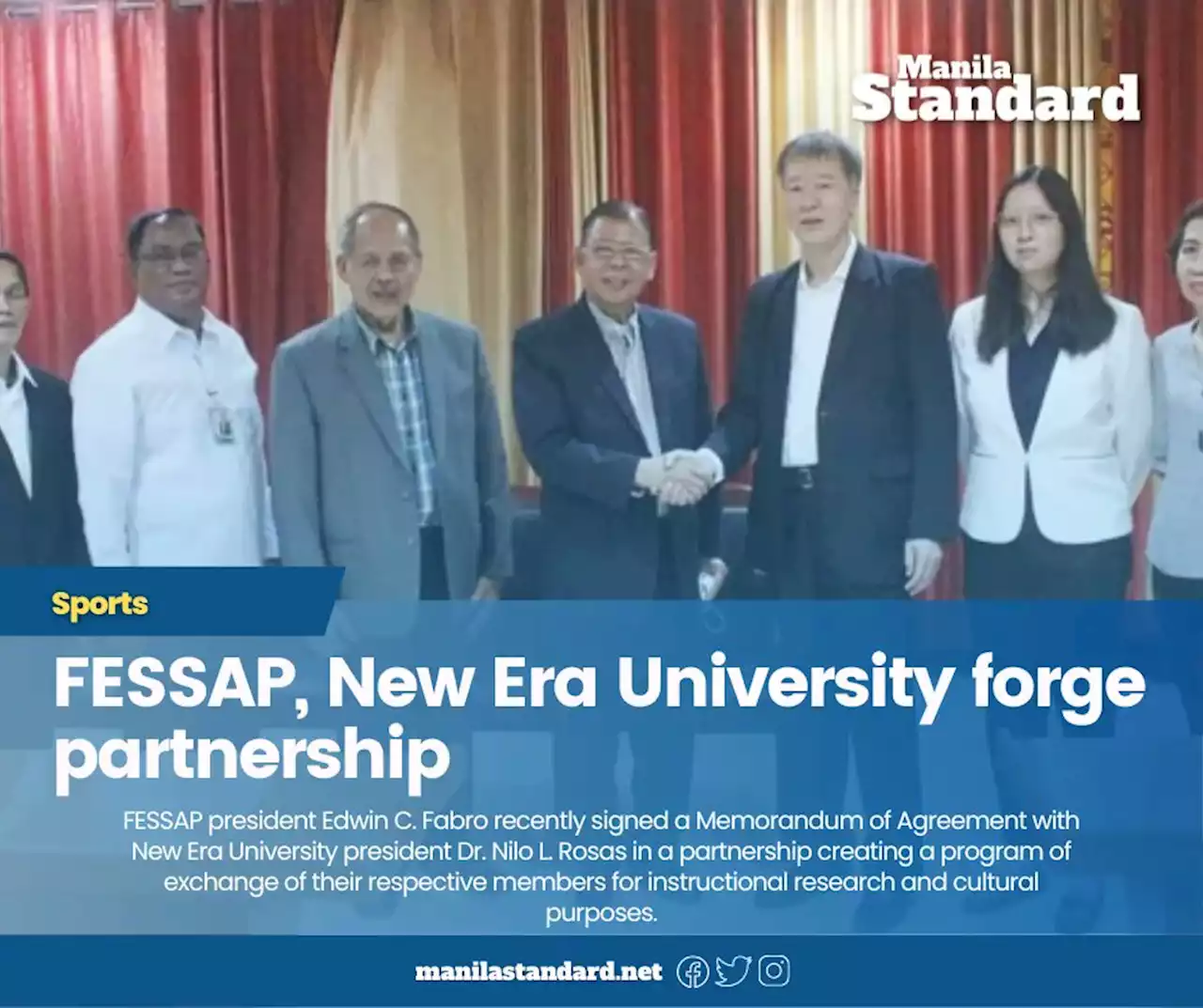 FESSAP, New Era University forge partnership