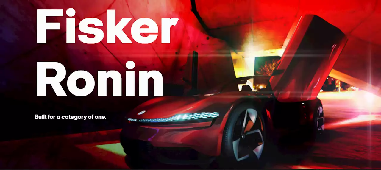 Fisker Ronin electric 4-seat convertible teased