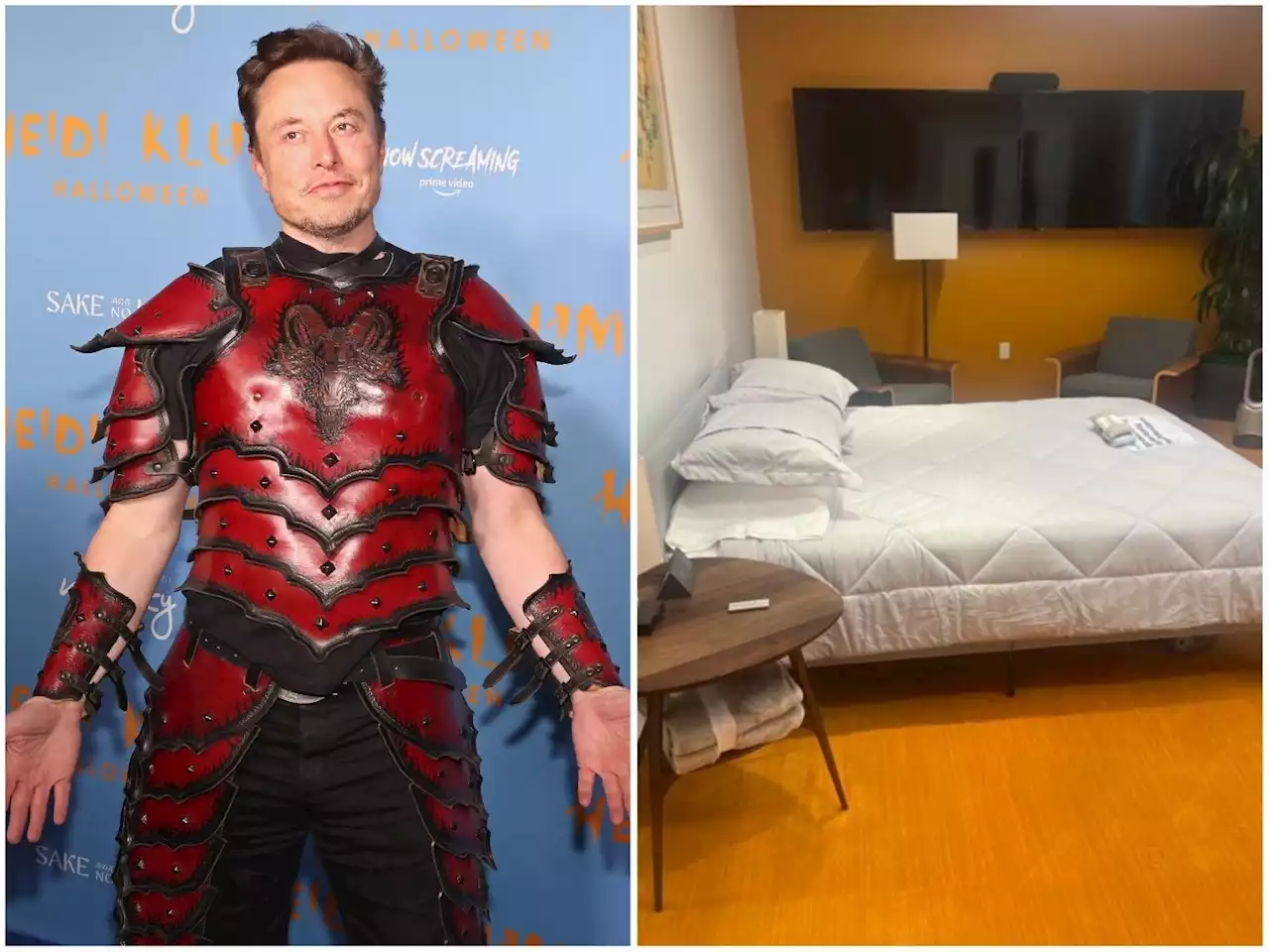 Take a look at the office space that Elon Musk turned into bedrooms at Twitter's headquarters | Business Insider