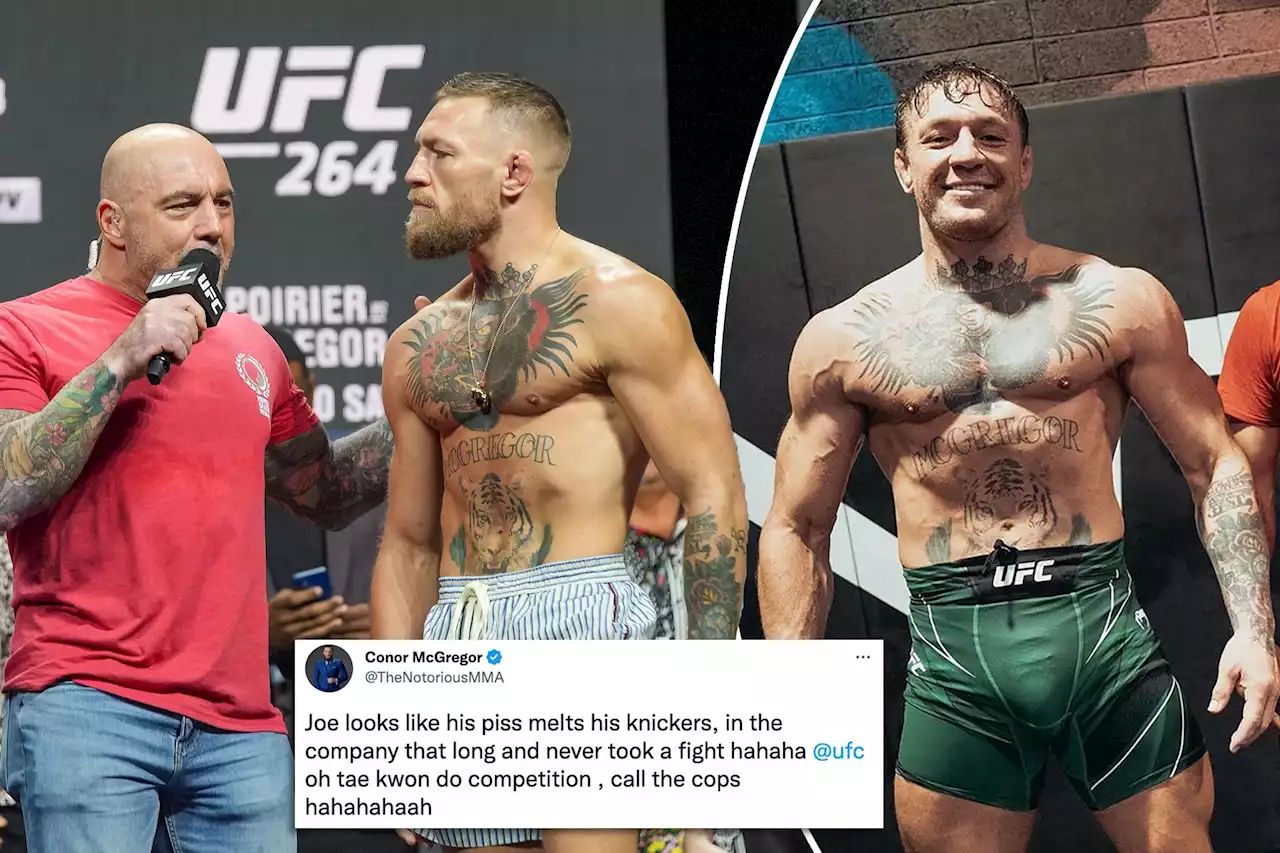 Conor McGregor responds to Joe Rogan PED accusations in deleted tweet: ‘Call the cops’