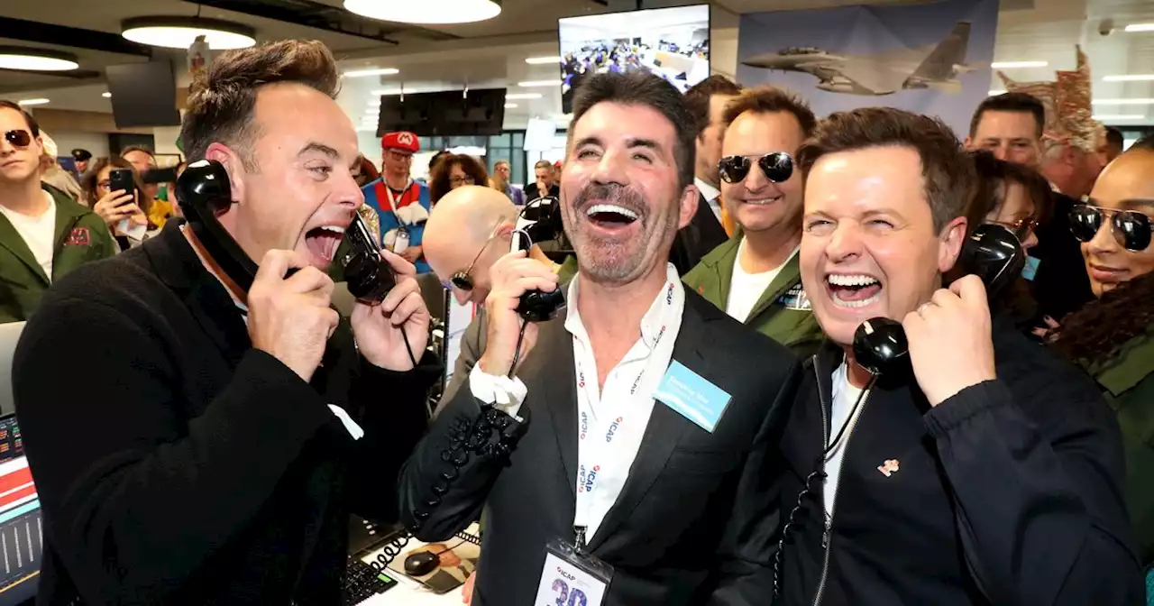 BGT's Ant and Dec have Simon Cowell in stitches as they reunite for a good cause