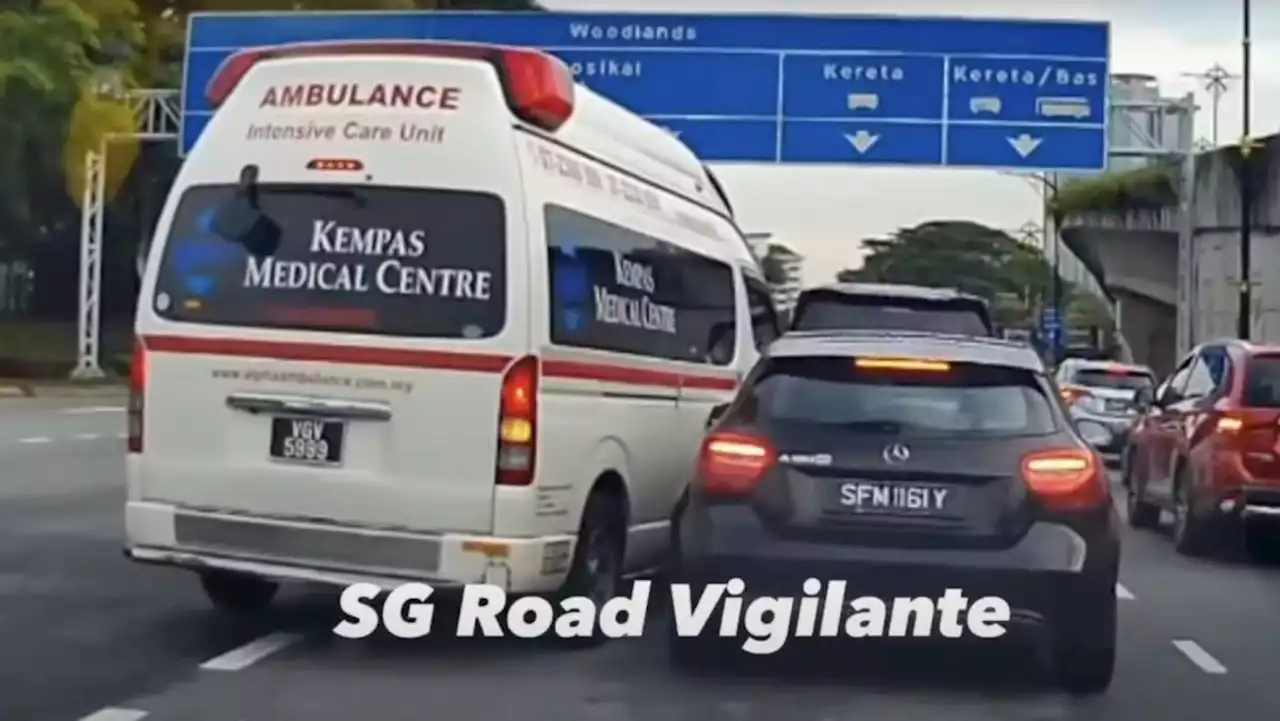 Polis Johor cari pemandu kereta plat pendaftaran Singapura yang enggan beri laluan kepada ambulans - paultan.org