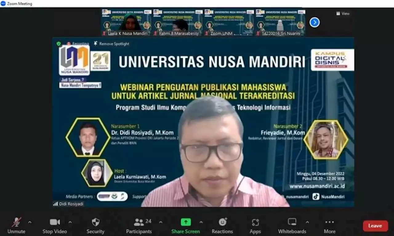 Prodi Ilmu Komputer Kampus UNM Sukses Gelar Webinar Penguatan Publikasi Mahasiswa |Republika Online