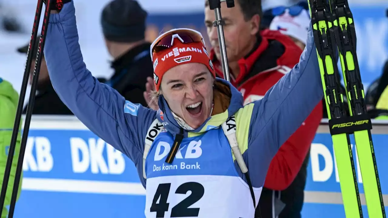 Deutscher Biathlon-Sieg in Hochfilzen: Denise Herrmann-Wick ganz vorne