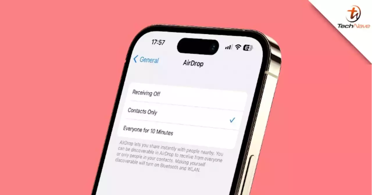 Apple limits AirDrop sharing with ‘Everyone’ to only 10 minutes in iOS 16.2 | TechNave