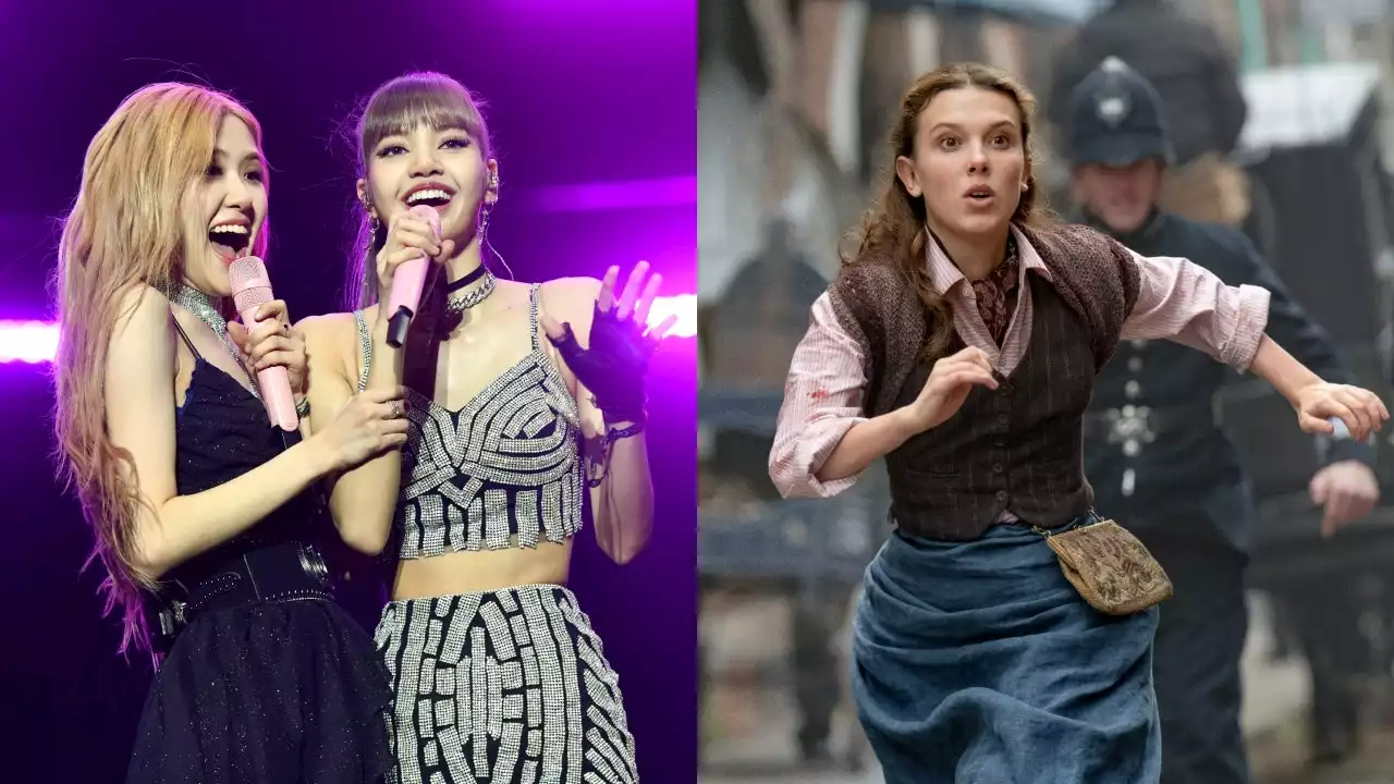 Lisa & Rosé Recreated This Famous Millie Bobby Brown Scene in London