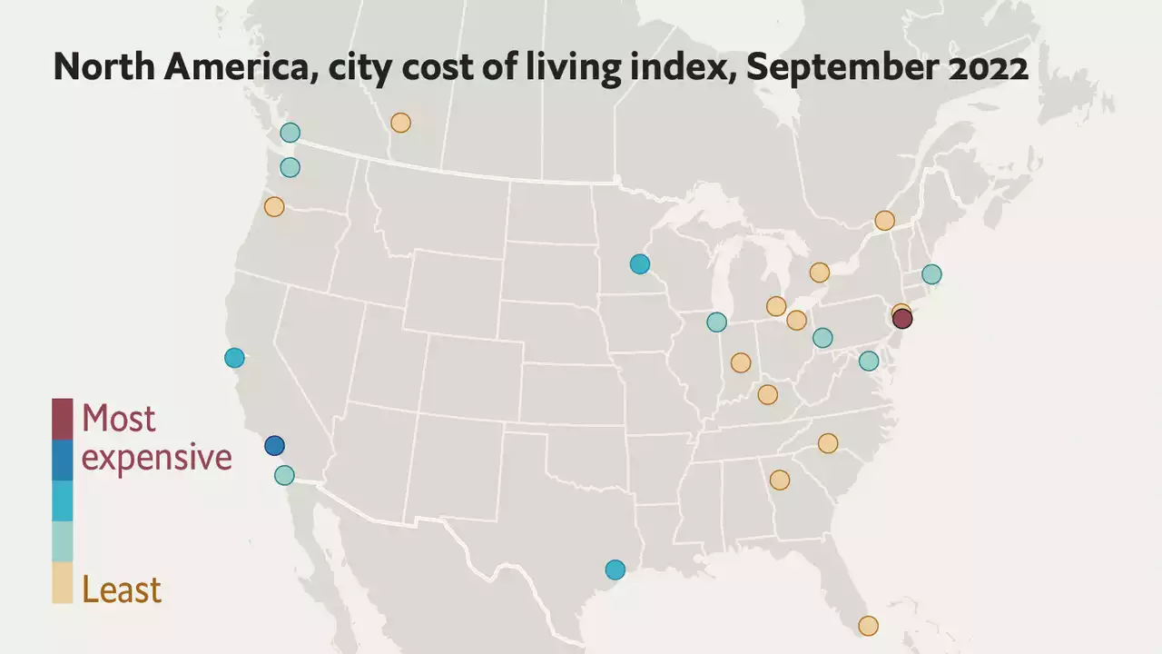 These are the most expensive cities in North America