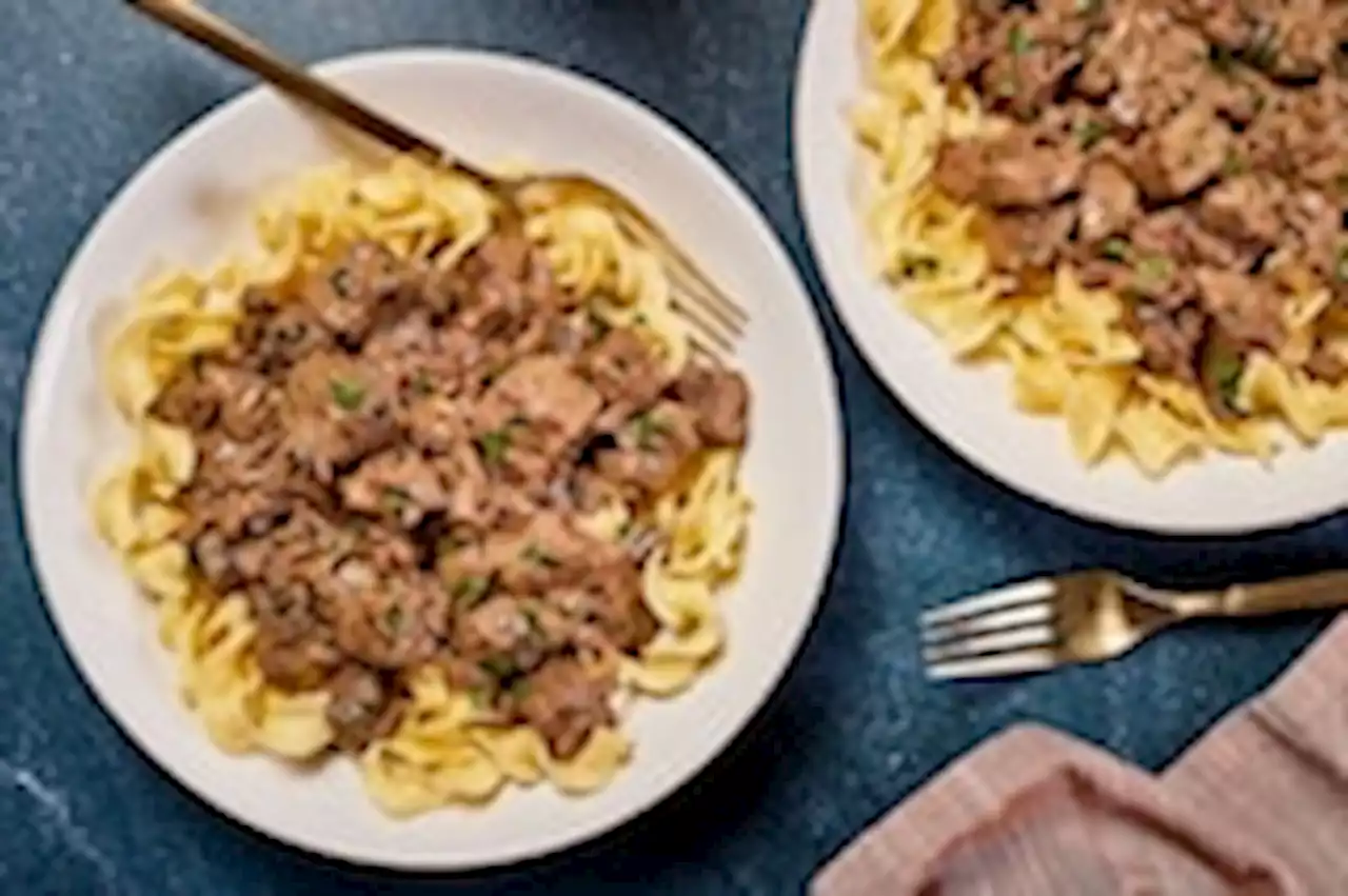 Instant Pot beef stroganoff that you can make dairy-free, too