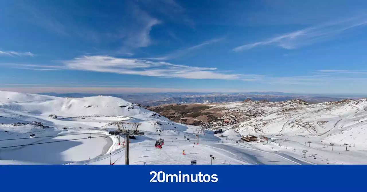 Cierra por segundo día consecutivo la estación de esquí de Sierra Nevada por fuertes vientos