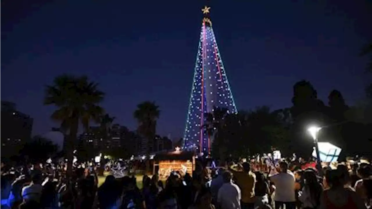 Encendieron el tradicional Árbol de Navidad en la capital de Córdoba