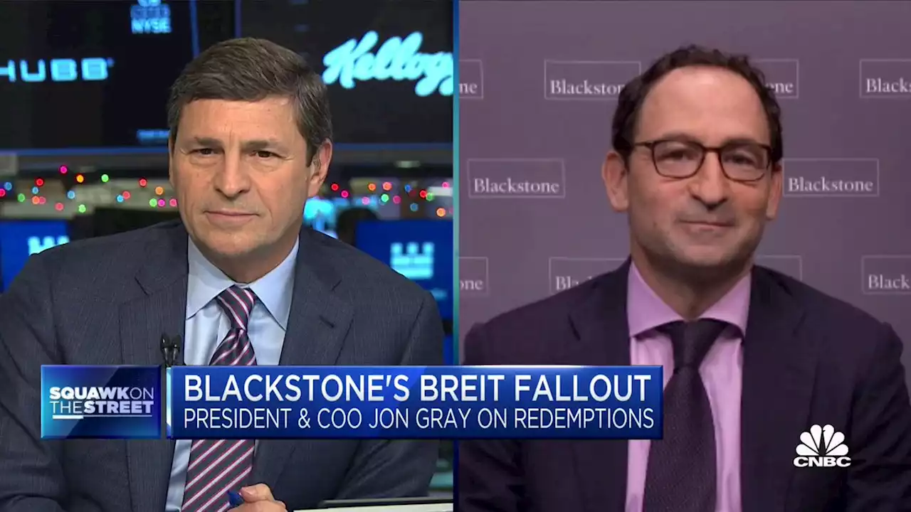 Blackstone chief defends real estate fund amid rush for withdrawals