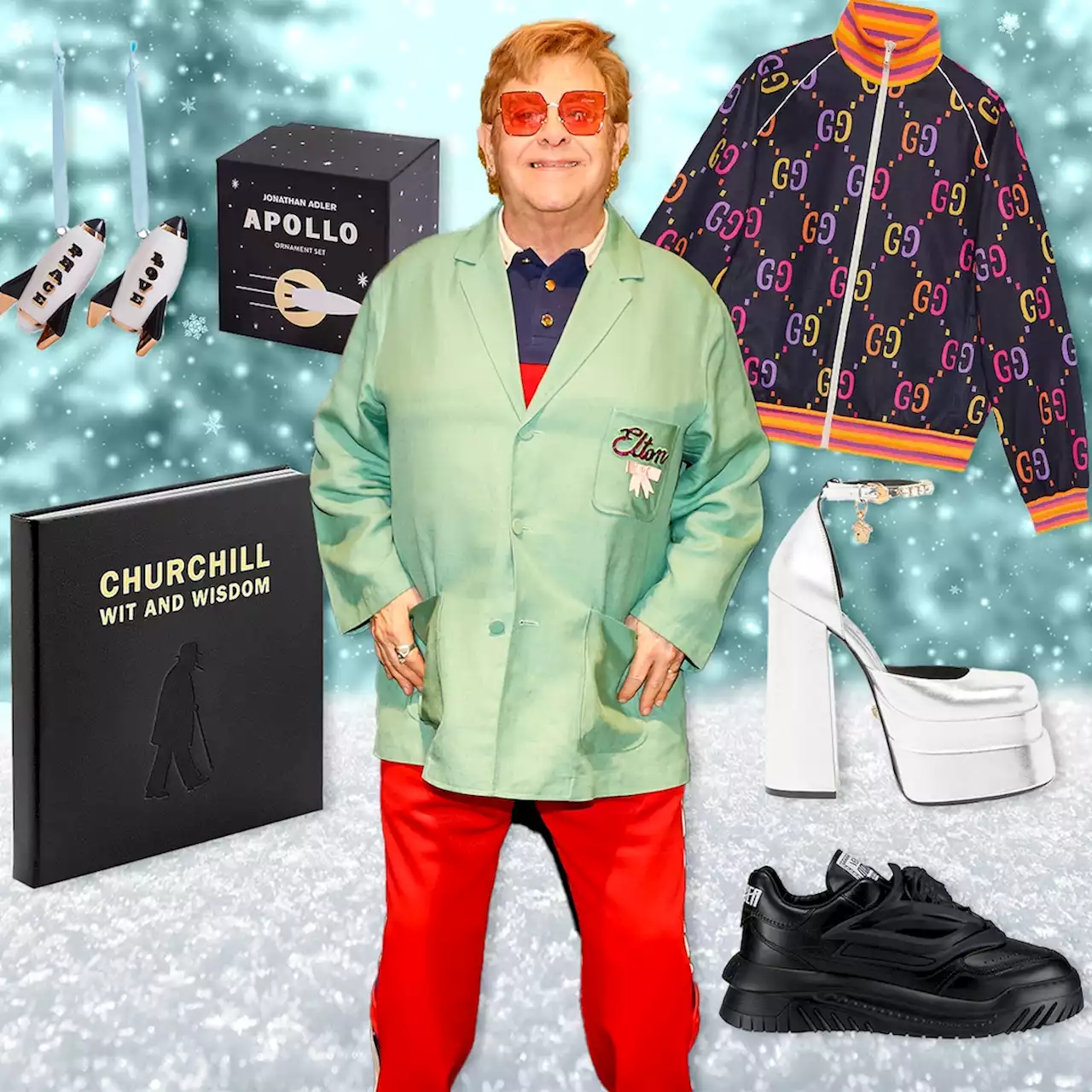 Elton John Teams up With Saks Fifth Avenue for a Holiday Collection That Gives Back to a Special Cause - E! Online