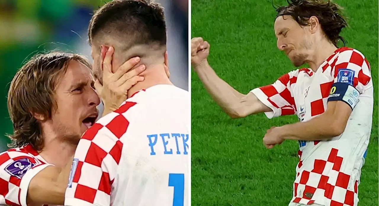 Modric hyllas - efter Kroatiens avancemang