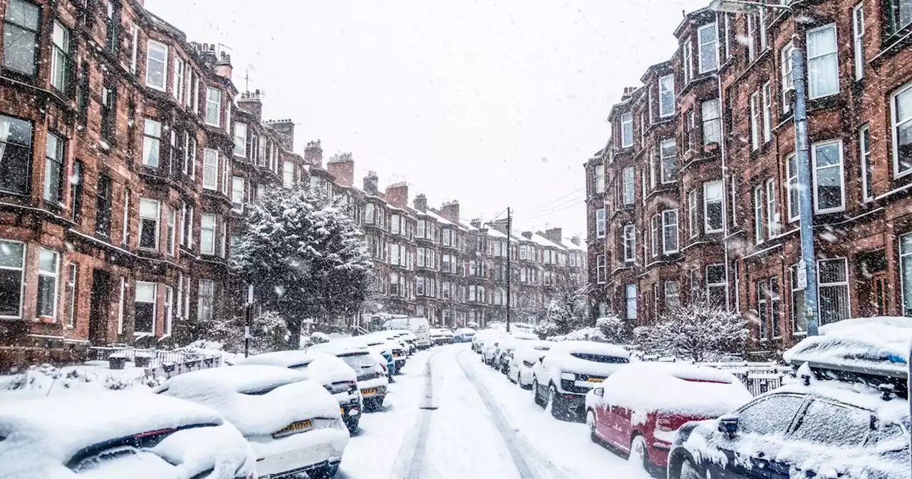 Glasgow snow and ice warning as Met Office issues yellow alert for this weekend