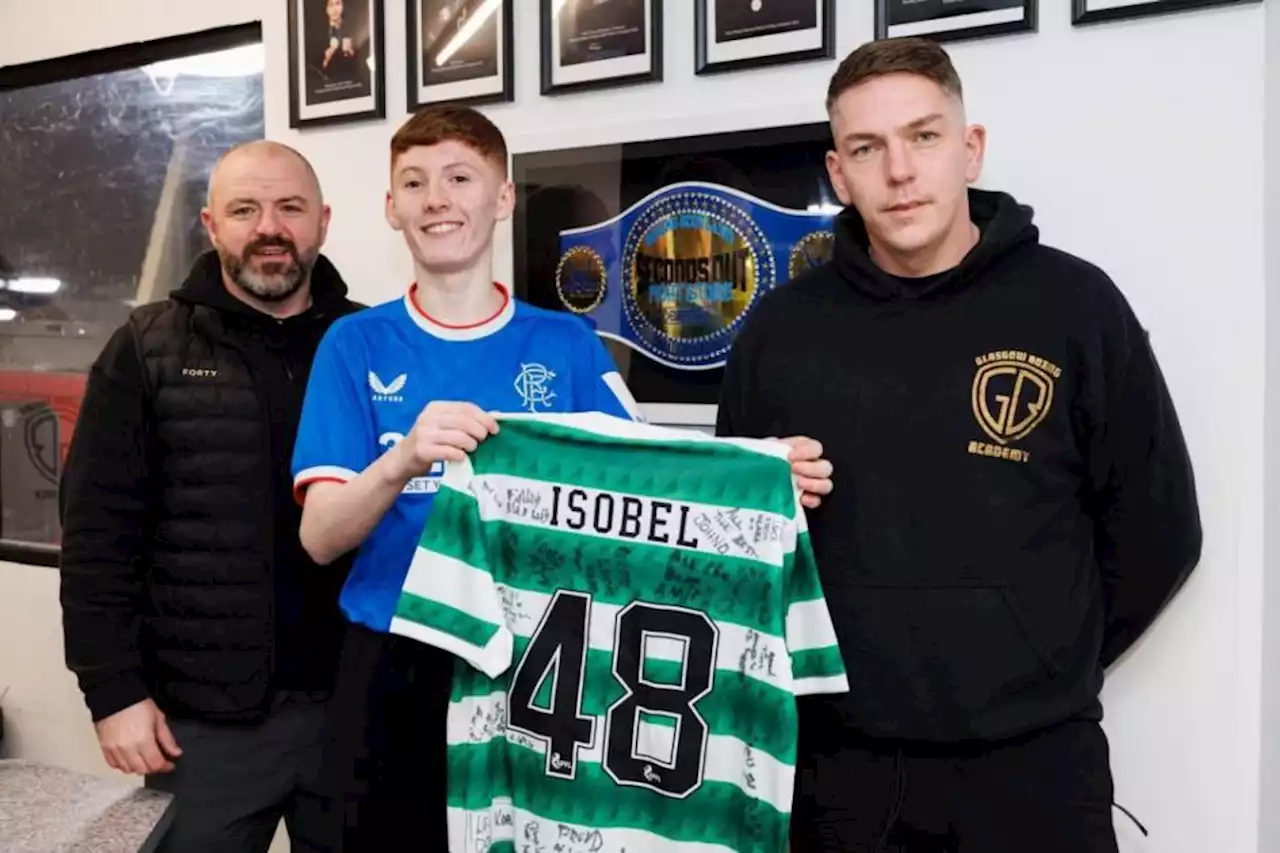 Rangers-daft boxer takes on bungee jump challenge in Celtic strip for charity