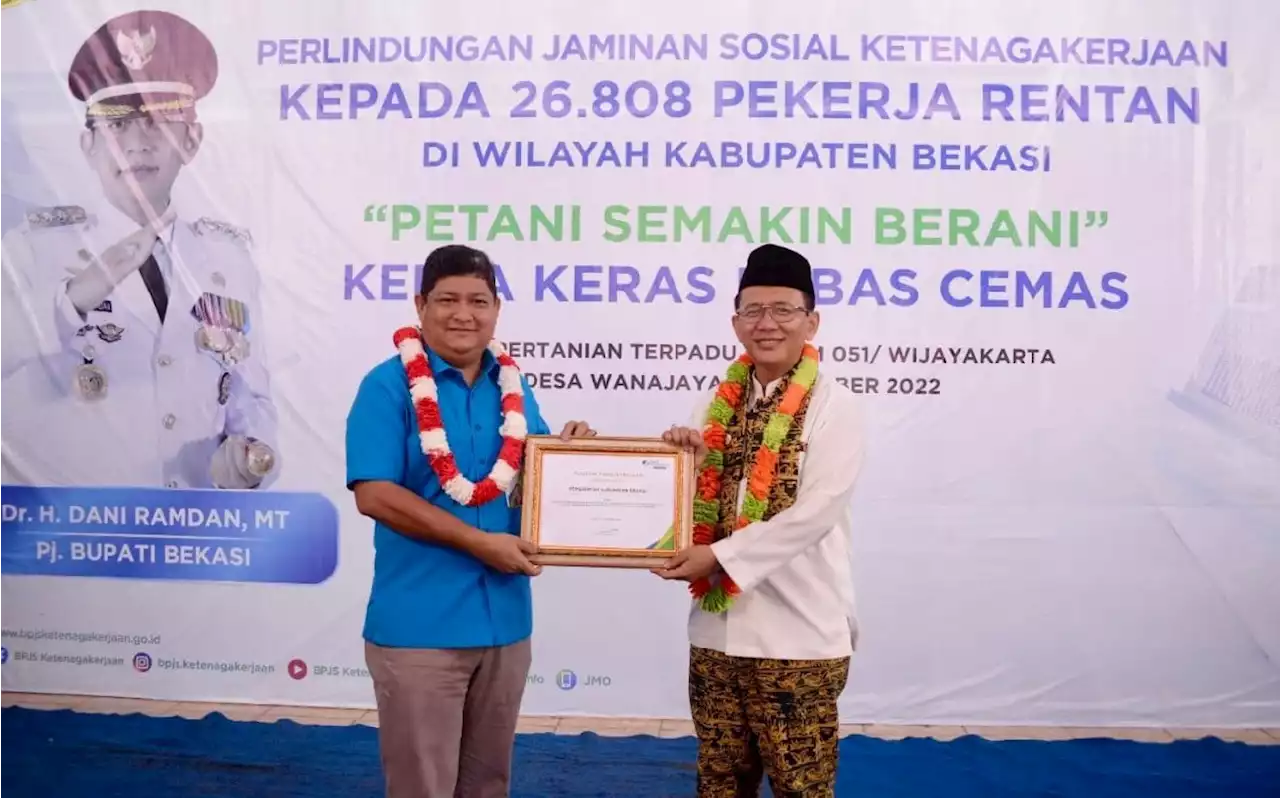 26.808 Petani di Kabupaten Bekasi Mendapat Perlindungan dari BPJS Ketenagakerjaan