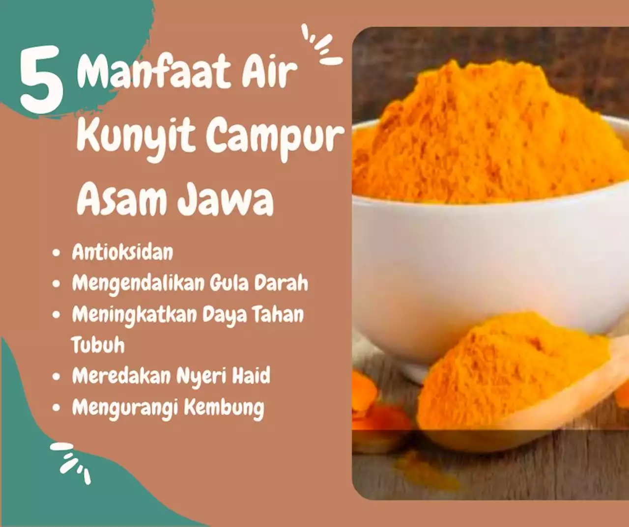 5 Manfaat Air Kunyit Campur Asam Jawa yang Tidak Terduga