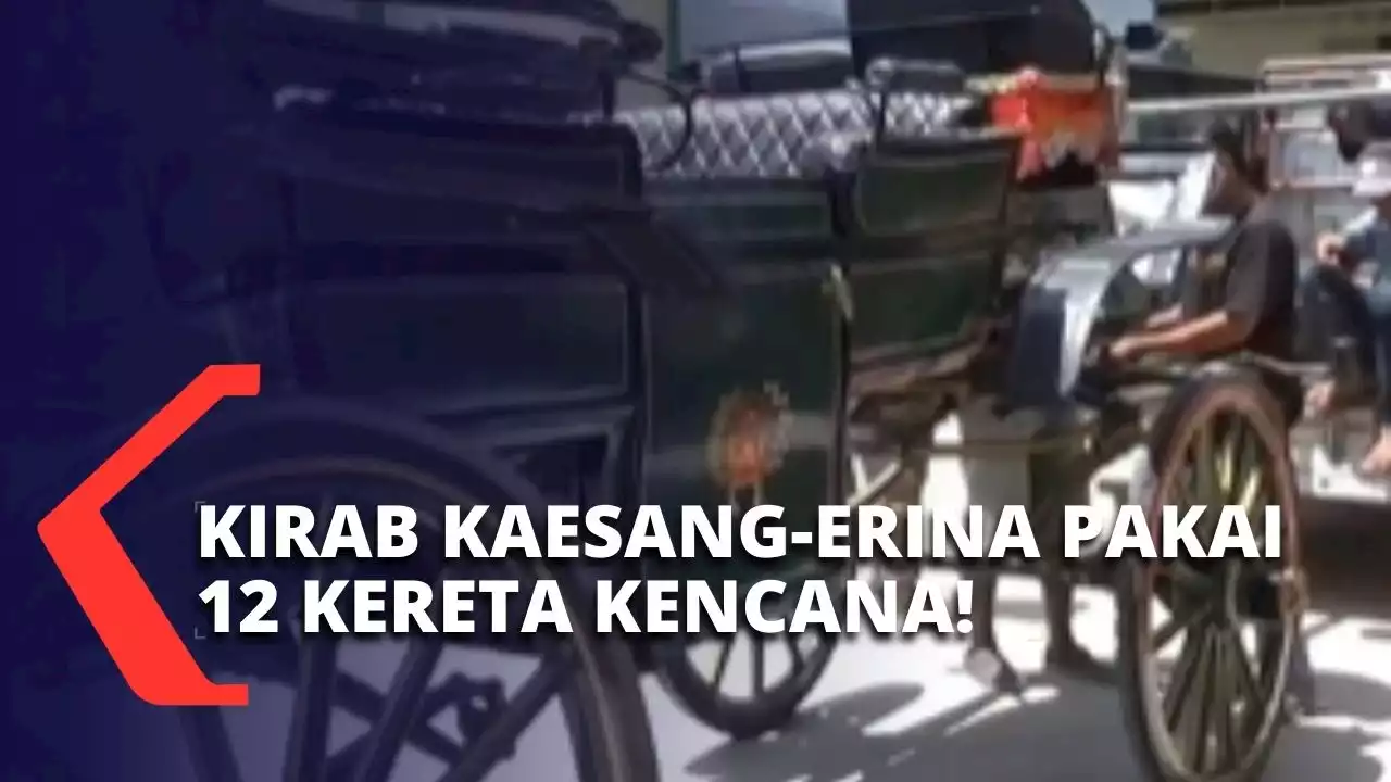 12 Kereta Kencana Sudah Berada di Mapolresta Solo, Siap untuk Kirab Kaesang-Erina!