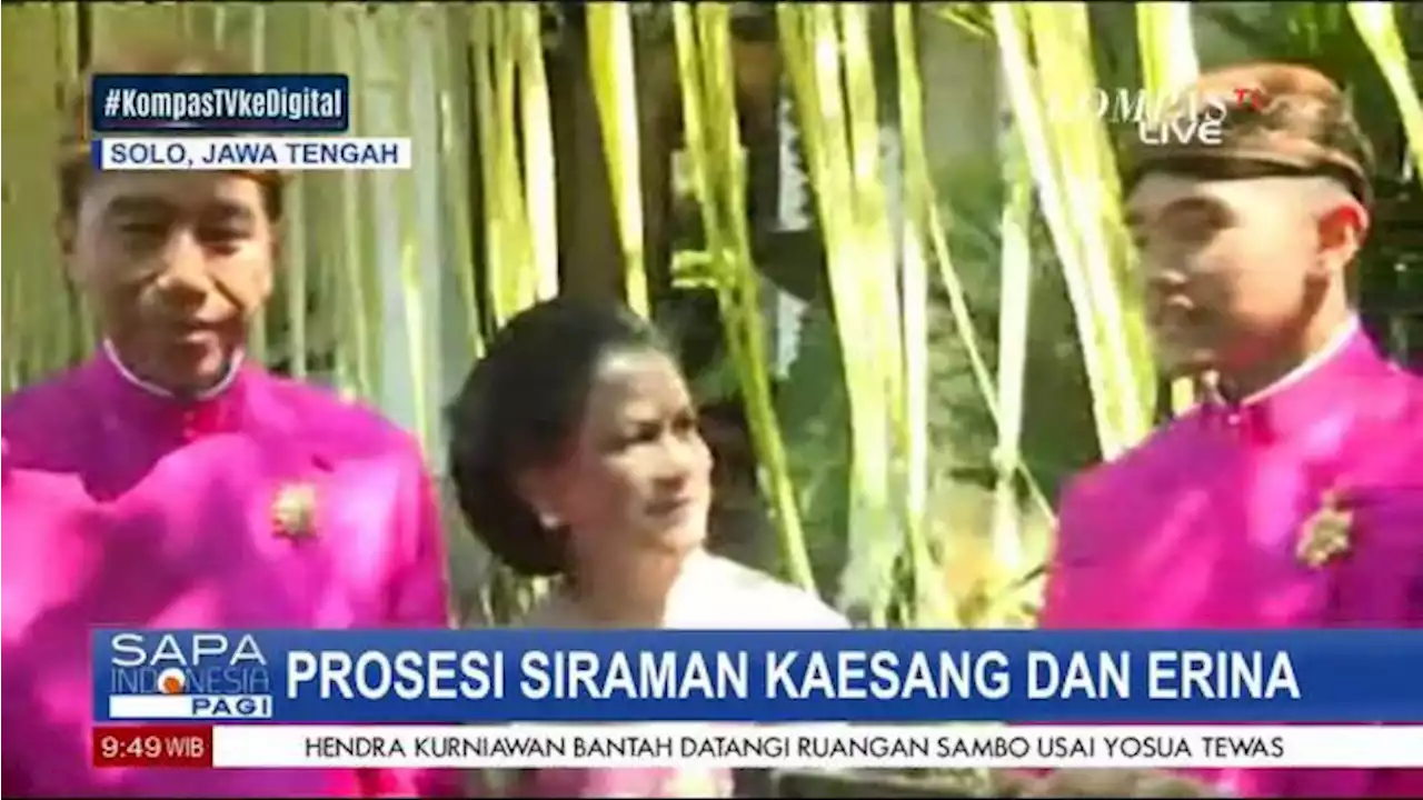 Cerita Kaesang Sungkem ke Presiden Jokowi dan Iriana saat Prosesi Siraman: Nangis Banget