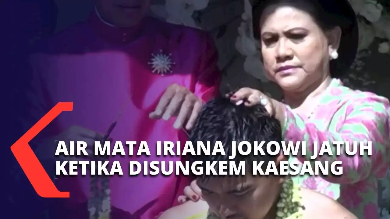 Kaesang Sungkem sebelum Prosesi Siraman, Tangis Ibu Negara Iriana Jokowi Pecah