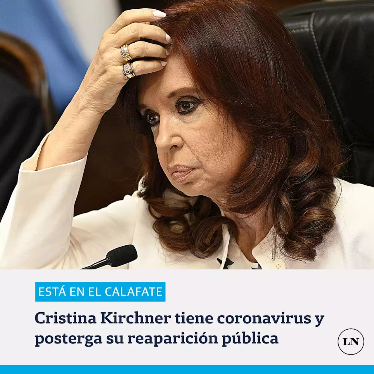 Cristina Kirchner dio positivo de Covid-19 y posterga una semana su reaparición pública