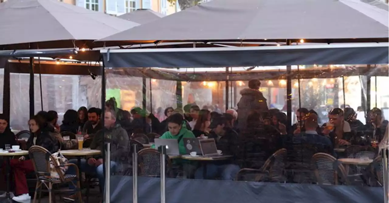 Aix : avis de grand froid en terrasse