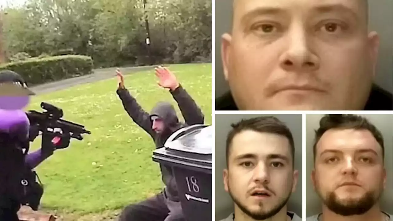 Dramatic moment 'Britain's FBI' carry out armed swoop on weapons gang who were jailed for 32 years