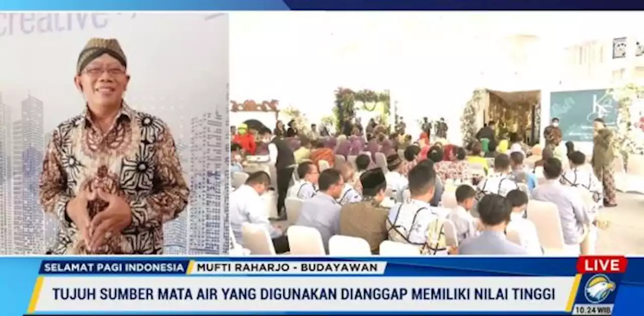 Makna Filosofi 7 Sumber Mata Air pada Siraman Kaesang-Erina