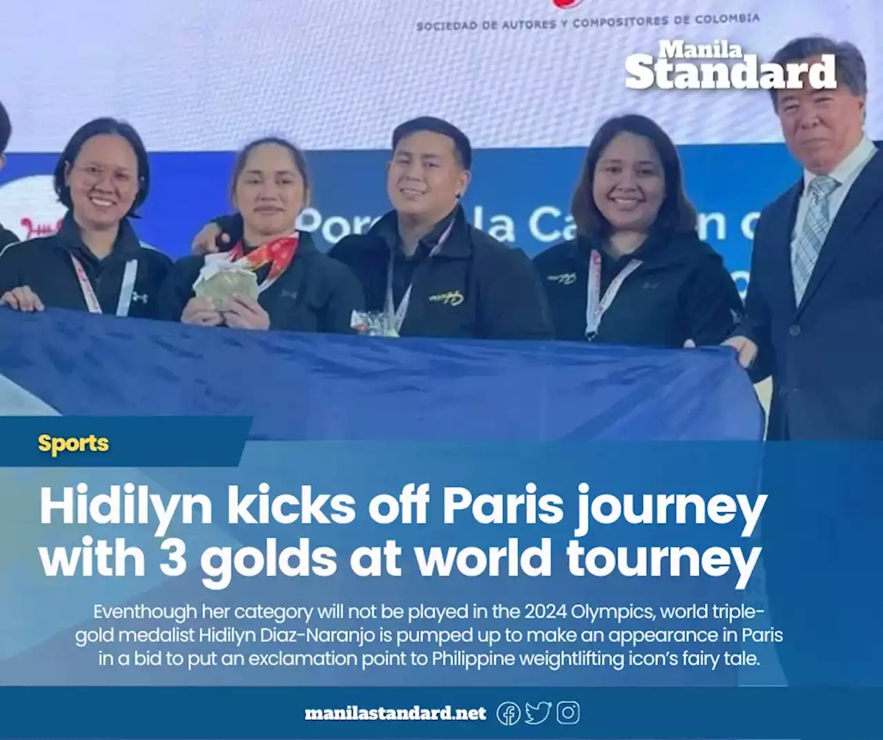 Hidilyn kicks off Paris journey with 3 golds at world tourney